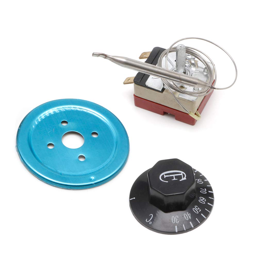 250V 16A Temperature Controller 30-110 Celsius Thermostat Knob Capillary