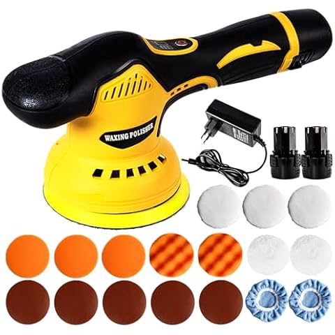 Cordless Dual Action Car Polisher with Attachments Cover