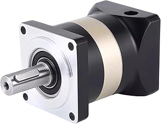 Nema 23 Planetary Gearbox Speed Reducer Backlash 12 Arcmin Gear Ratio 100:1 16Nm 4000rpm for 8mm/6.35mm Shaft Nema 23 Stepper Motor, Gearboxes for CNC Router Benchtop Lathe Machine 3D Printer