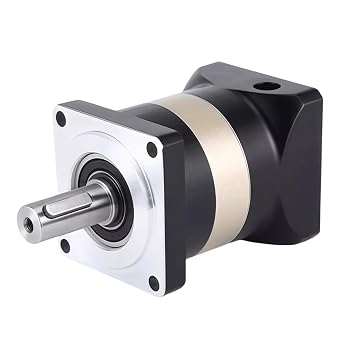 Planetary Gearbox Speed Reducer Gear Head Ratio 100 1 Backlash <12 arc-min for 19mm Input Shaft 750w 80mm Servo Motor, Planetary Reducers 3500RPM Gear Box Reducer for CNC Lathe Machine Reducer