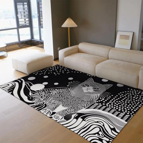 ���Ɣ��̃��O 90x180cm �~�j�}���X�g�̃L���b�g �J�[�y�b�g ����@�􂦂� �A�p�[�g �􉽊w�I�� ��� �� ����~�� ���_���� �X���[�}�b�g ���� ���t�g ������ �Q���� �z�[�� �I�t�B�X�p �f�R���[�V����