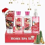 Vital Luxury Cotton Candy Bath & Body Kit,3 Fl Oz-4PCS, Home Spa Set Including Body Lotion, Shower Gel, Body Cream, and Fragrance Mist-Ideal Skincare Gift