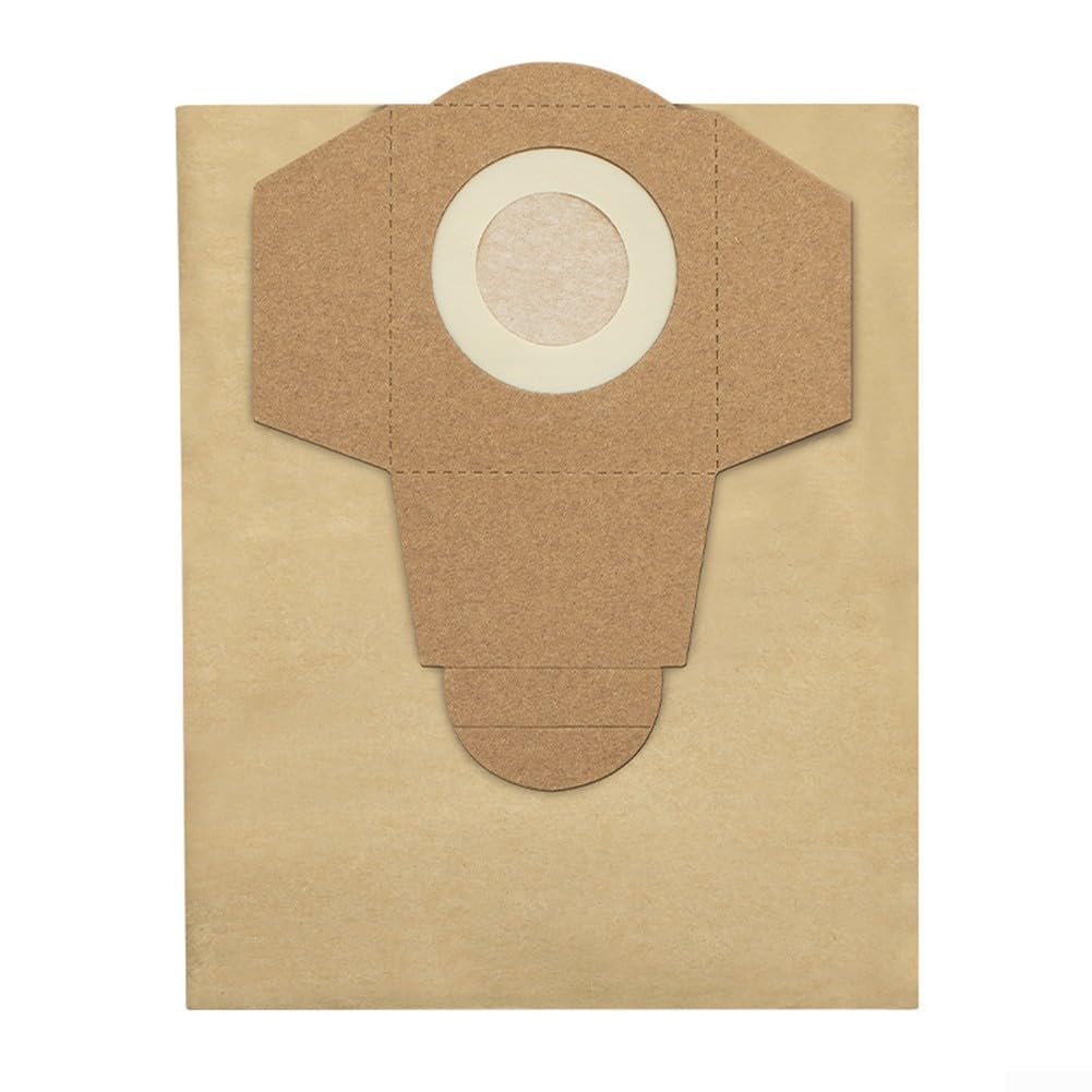 Sacchetti di ricambio per aspirapolvere, 20 l, per modelli a secco e umido, inclusi BT-VC 1250S, confezione da 5 sacchetti di carta progettati per filtrare efficacemente detriti e polvere