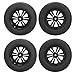 VGEBY RC Tires, 4pcs 115mm Wheel Rims Tires RC Car Tires Replacement Accessories Fit for ZD Racing 1/10 RC Car Model