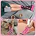 Foaincore 12 Pairs Breast Cancer Awareness Socks with Cupcake Gift Packaging for Women Pink Ribbon Socks with Greeting Card, Tape, Jute Rope, Clear OPP Bags, Breast Cancer Awareness Bulk Items Gifts