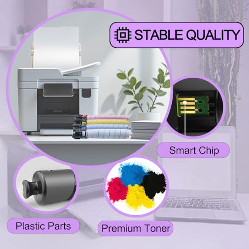 Image of C9000 Toner Cartridge Compatible for Xerox 106R04077 Black Toner Cartridges Work for Xerox VersaLink C9000 C9000DT C9000DTM Printers