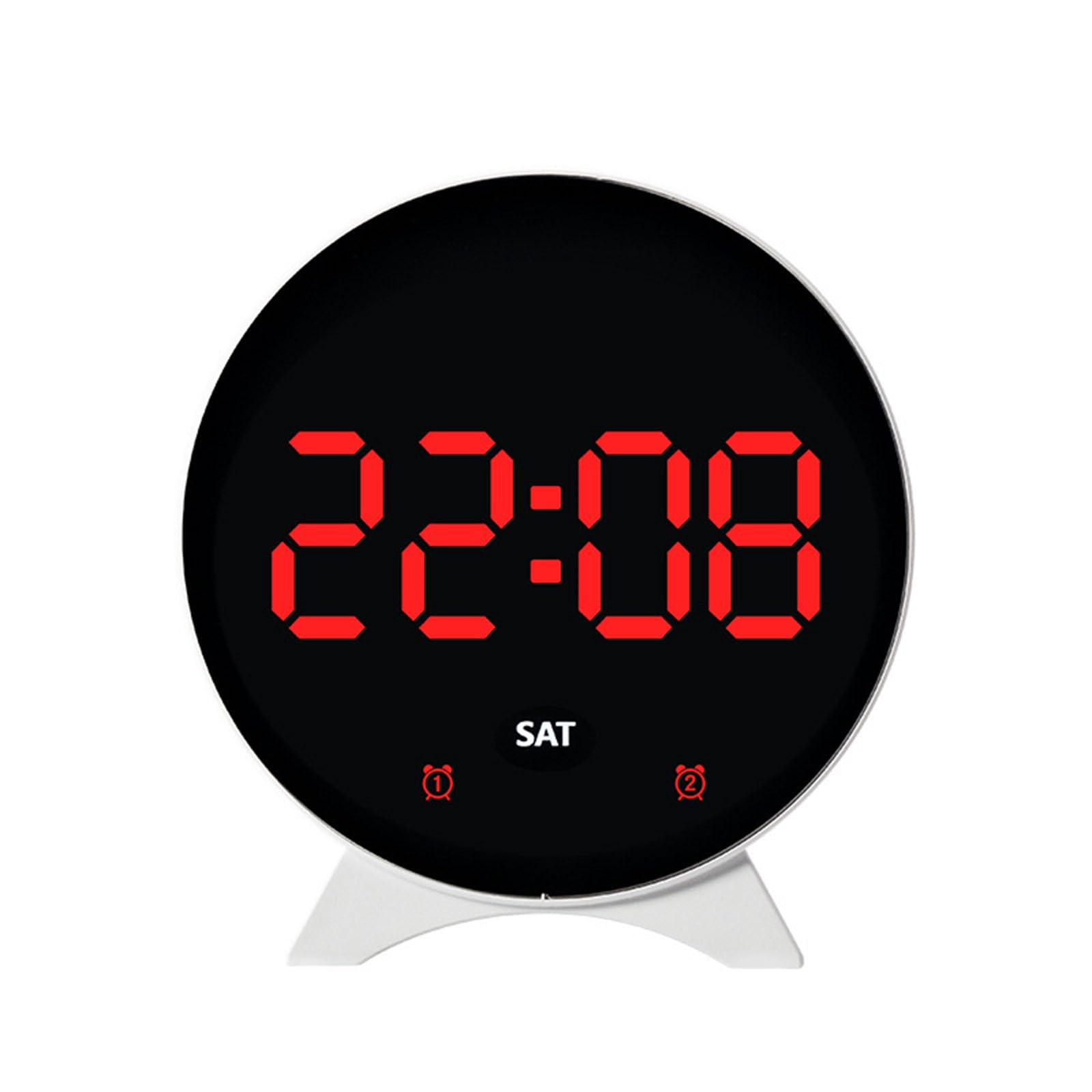 Jazuaiao F Led Desk Clock Light Transducer Quiet Action Calendar Temperature Display Or Contemporary Calendar Alarm Clock