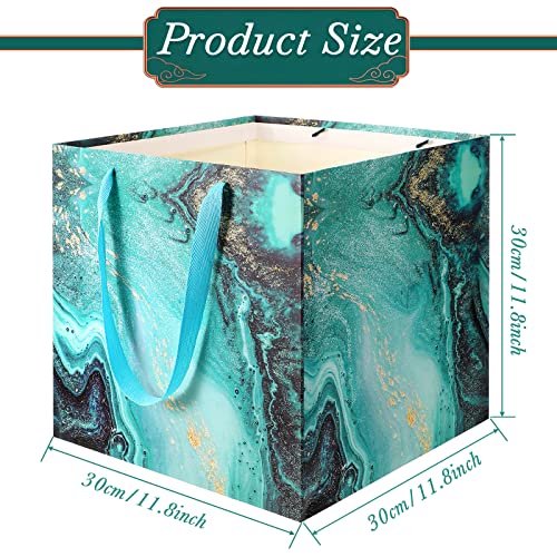 4 Pcs Extra Large Gift Bag For Christmas, 11.8 Inch Square Bag, Marble Bag Square Large Wedding Gift Bag Huge Birthday Bag Paper Bags With Handles For Party Holiday Bridal Engagement Present #TOP1