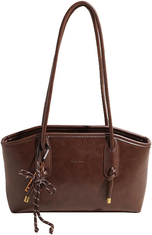 Women Vintage PU Leather Shoulder Tote Bag Retro Hobo Handbag Faux Leather Top Handle Purse Daily Casual Commuter | women shoulder bag