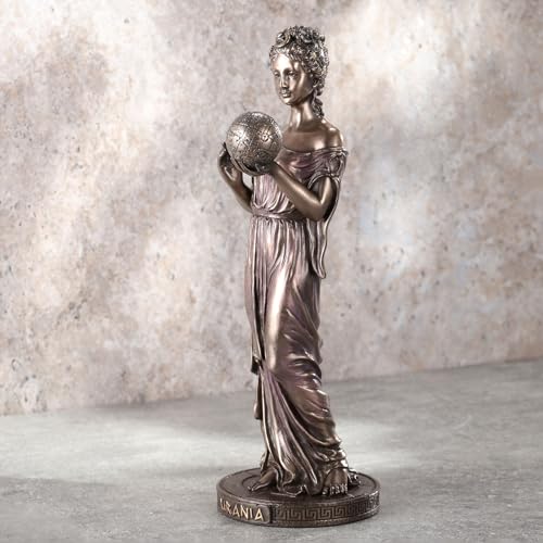Figura Decorativa Urania Diosa Griega 22.9 cm Bronce miniatura 4