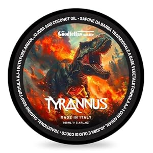 The Goodfellas’ Smile,TYRANNUS (Citrus & Wood) Luxury Italian Shaving Soap Formulated for Use with A Shaving Brush, Made in Italy
