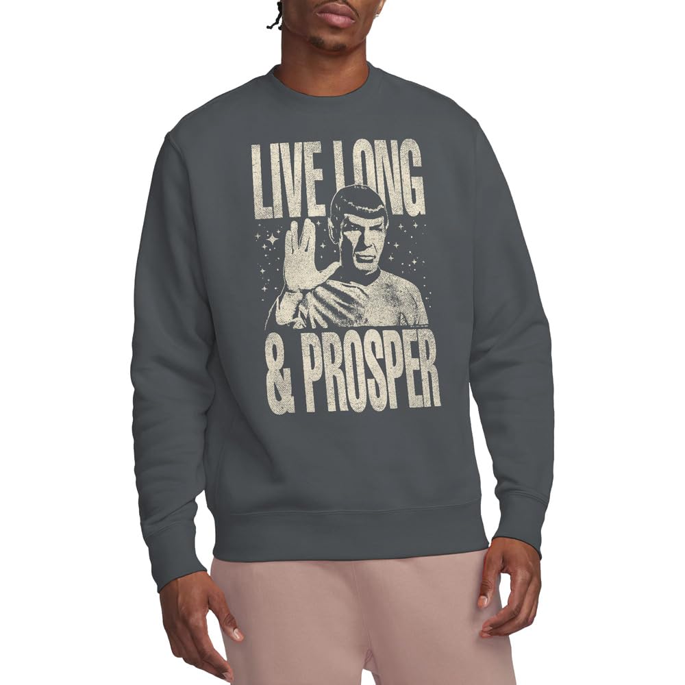 Star Trek Prosper Crew Sweatshirt, Charcoal, Large