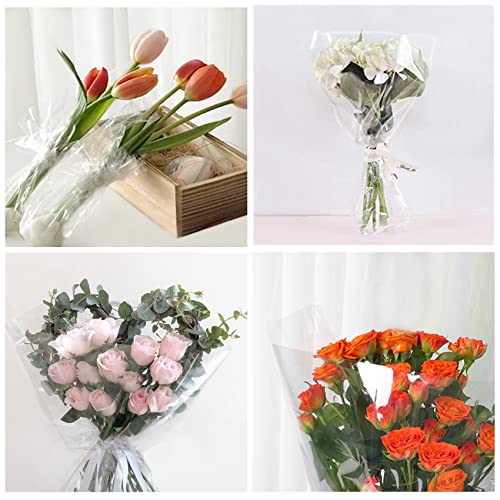 Yotelab Cellophane Wrap Roll,Cellophane Roll,31.5In X 100Ft Clear Plastic Wrapping Paper To Wrap Gift Baskets #TOP5