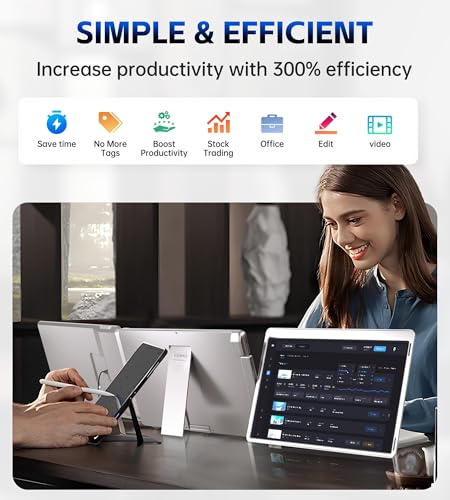 Image of FOPO 15.6 Triple Laptop Screen Extender, Left Screen 360 Rotation Laptop Monitor Extender, Plug and Play Triplp Monitor for 13-17 inch Laptops with USB-C /HDMI, for Windows /Mac(M1 /M2 /M3) Pro /Max - S10