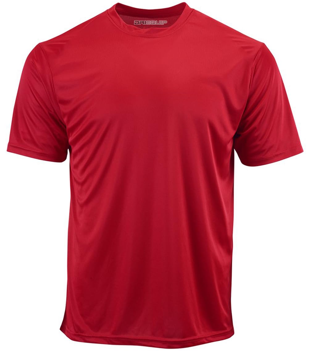 DRIEQUIP Men's Big & Tall Short Sleeve Moisture Wicking Athletic T-Shirts XS-6XL and Tall Sizes — view 15