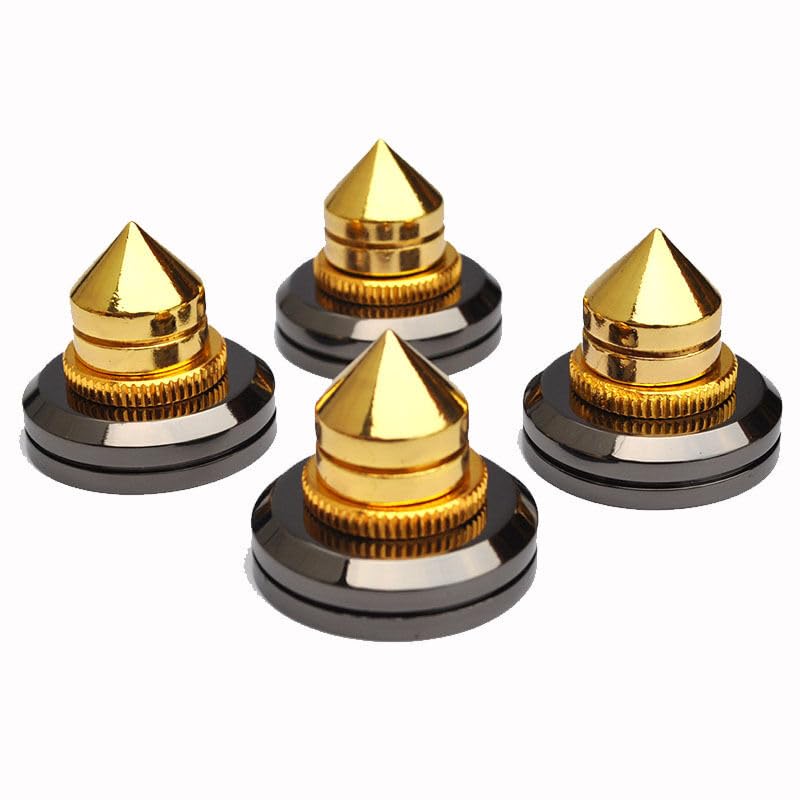 4PCS M6x28 Speaker Spike Isolation Spike Stand Foot Speaker Cone Spike Base Pads