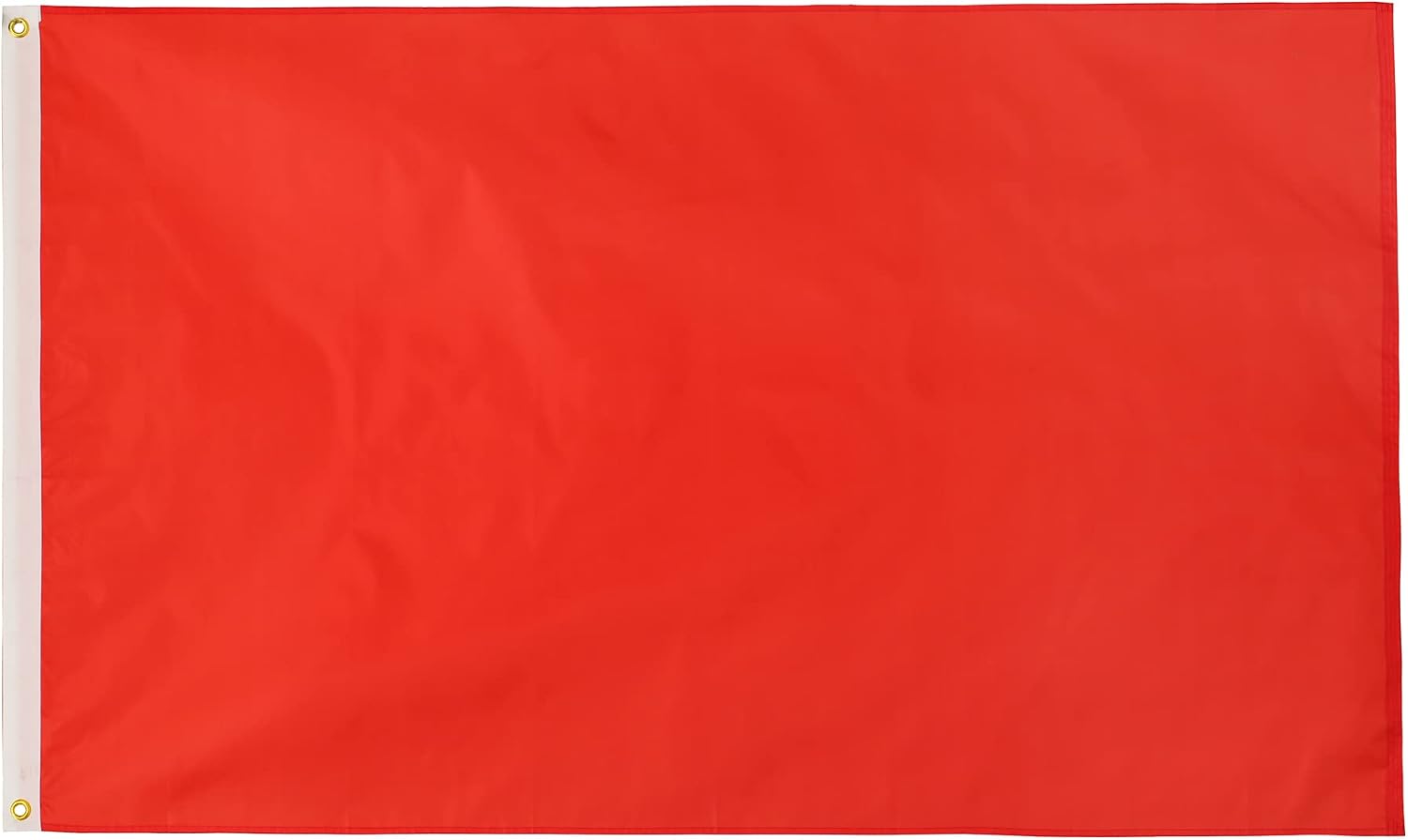 2 Pack Red 3x5 Feet Solid Color Flags,Plain Red Flag Heavy Duty High Wind Fade Resistant, Embroidered Solid Color Flag with Brass Grommets,DIY Decoration.
