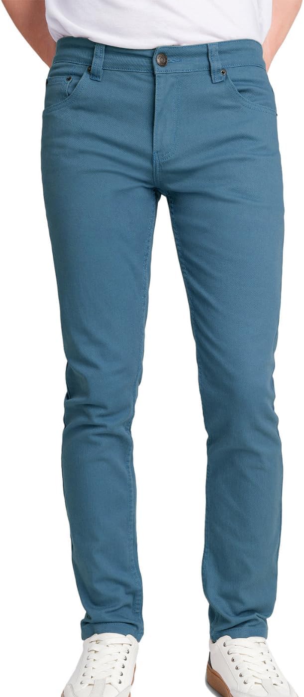 VICTORIOUS Men's Skinny Fit Color Stretch Jeans