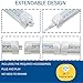 8Ft LED Shop Light Fixture, 72W Integrated LED Tube Light, 7200LM, 6500K, Double Row V Shape 270 Degree Lighting LED Bulbs for Garage Warehouse Workshop Basement, Plug and Play (Pack of 4)