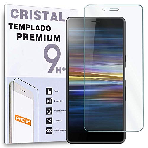 REY Protector de Pantalla para Sony Xperia L3, Cristal Vidrio Templado Premium