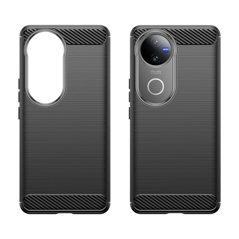 Image of Hybrid Carbon Fiber Back Case for Vivo V50 5G / V50e 5G (Black)