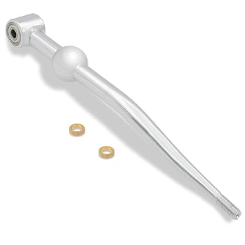 AJP Distributors M10 x 1.5 Aluminum Dual Bend Short Throw Shifter Chrome Compatible/Replacement For Civic CRX Del Sol Integra EF EG EK M/T Manual Transmission 88 89 90 91 92 93 94 95 96 97 98 99 00 01