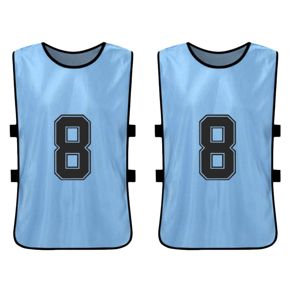 Petos de Futbol 12 piezas,baberos de fútbol,con liga avanzada numerada,camisetas de equipo de fútbol de secado rápido,deportes juveniles,entrenamiento de equipo de fútbol,baberos numerados,