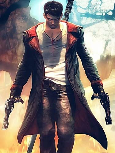 Devil May Cry 5 DMC Dante Men's Leather Coat Jacket Cosplay Costumes4
