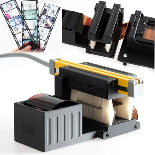 Kit de limpieza de película antiestática, barra de iones y cepillo desmontable para eliminación de polvo, limpieza eficiente de película negativa, elimina la estática y el polvo, para