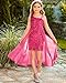 GRACE KARIN Pageant Dresses for Girls 8 Years Pink Sequin Sparkle Prom Party Birthday Dress