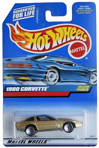 Hot Wheels 1980 Corvette, Gold #1103 miniatura 1