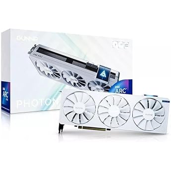 WEELIAO Gunnir Intel Arc A770 Photon 16GB OC GDDR6 2400MHz Triple Fan White Graphics Card (256-Bit, PCIe 4.0, HDMI/DisplayPor