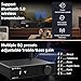 S.M.S.L A50 PRO HiFi Power Amplifier, High/Low pass filter 2.1-Channel, Infineon's MA12070P Chip, Bluetooth 5.0/USB/Optical/HDMI/AUX input Passive subwoofer with adjustable volume, with Remote Control