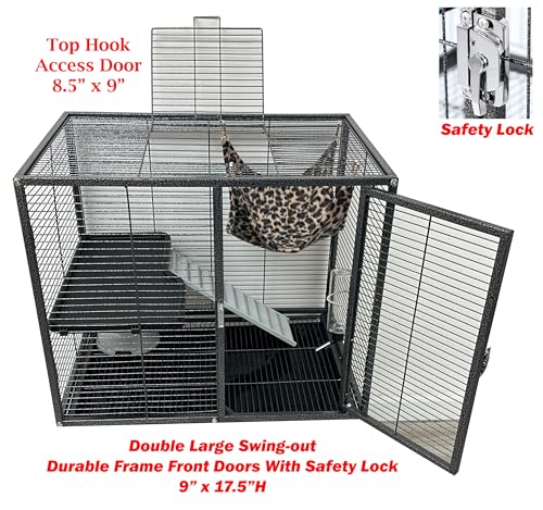 image for Mcage Deluxe Double Unit Two Full Story Durable Front Doors Tight 1/2-