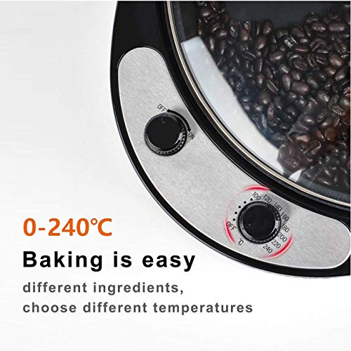 GIVEROO Electric Coffee Bean Roaster Machine 2000W Coffee Roaster Commercial Standard 800G Coffee Bean Roasting Baking Machine For Coffee Shop and Home Use, Popcorn, Peanuts, Chestnut Sunflower Seed Roaster,110V