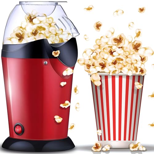 Uno snack sano: la maggior parte delle macchine per popcorn ha bisogno di grasso per tostare i popcorn. Questa macchina per popcorn per popcorn non ha bisogno di grassi. Invece, il mais viene tostato con aria calda. Questo è ideale per le persone che amano la linea, ma hanno una debolezza per gli snack – ricorda che i popcorn sono lo snack più sano, secondo gli scienziati alimentari.