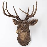 Décoration murale idéale : la tête de cerf et les bois sont une décoration murale parfaite, peuvent correspondre à n'importe quelle pièce dans n'importe quel salon, chambre, salle d'étude, couloir, bureau, bar, magasin de vêtements, hôtel, etc. Donnez à votre maison un nouveau look.