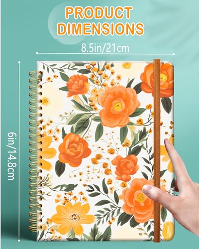 Carnet d'écriture à spirales de qualité supérieure avec couverture rigide format A5