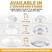 Ducki Door Stop Wall Protectors, 4 Pack Clear, Self Adhesive Reusable Solution for Stopping Wall Damage & Noise from Doors, Refrigerators, & in Your Home or Office, Durable Shock Absorbent & Discreet
