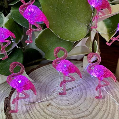 Summer Decoration Pink Flamingo String Lights