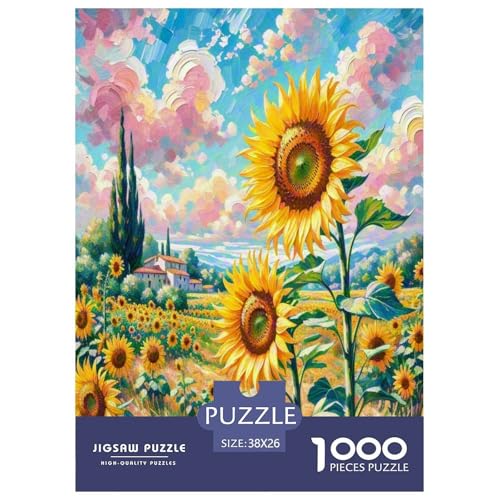 Puzzle imposible de 1000 piezas de girasol para tardes de relax y retos en casa