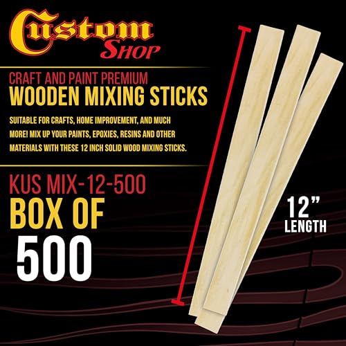 Image of Custom Shop Craft and Paint Sticks - (Pack of 500 Sticks) 12 inch