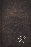R: Leather Look Monogram Letter Journal (Elegant Personalized Notebook) 1790253225 Book Cover