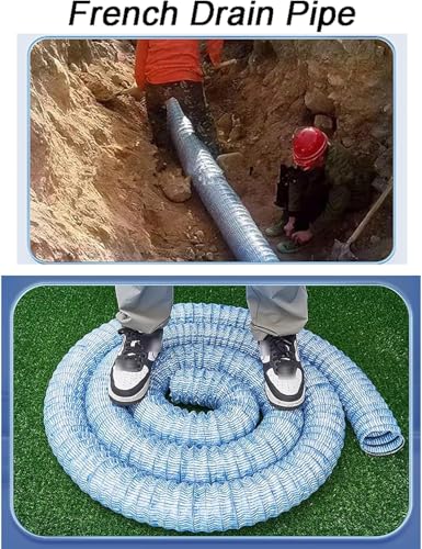 Tuyau de drainage pour éliminer l'eau stagnante des pelouses et cours extérieures - 5