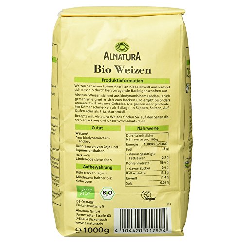 Alnatura Bio Getreide Weizen, 1kg