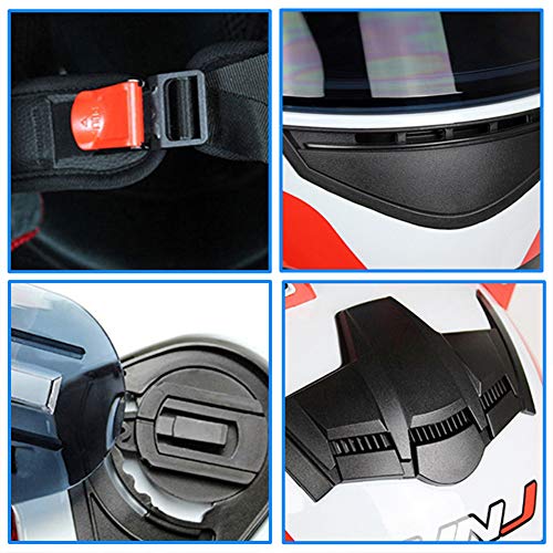 DYJD Orecchie di Gatto, Casco per Moto con