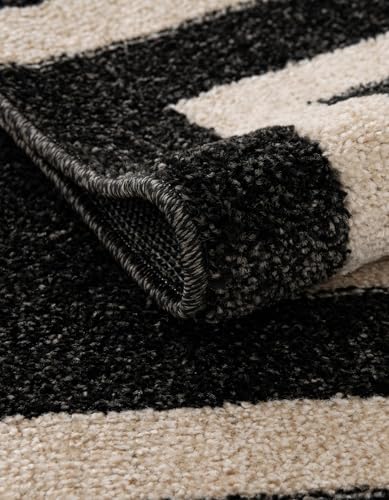 Tapete Rugs.com Hera Collection 2x3 Negro Media Pile miniatura 6