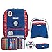 SCOUT Schulranzen Exklusiv Bundesliga Genius Set 4-teilig Bundesliga blau