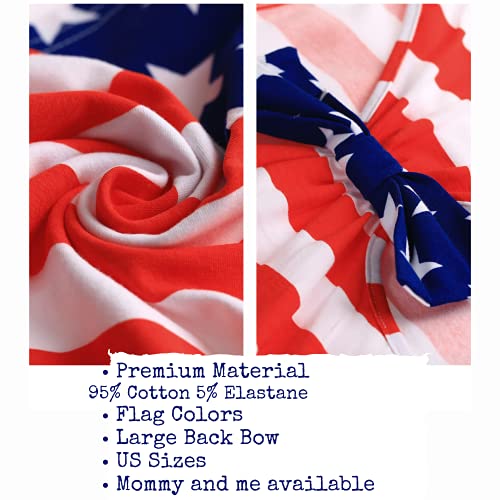 Image of 4th of July Shirts for Girls Patriotic American Flag Kids Clothing