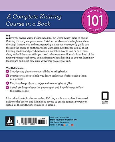 Knitting 101: Master Basic Skills and Techniques Easily Through Step-by-Step Instruction
